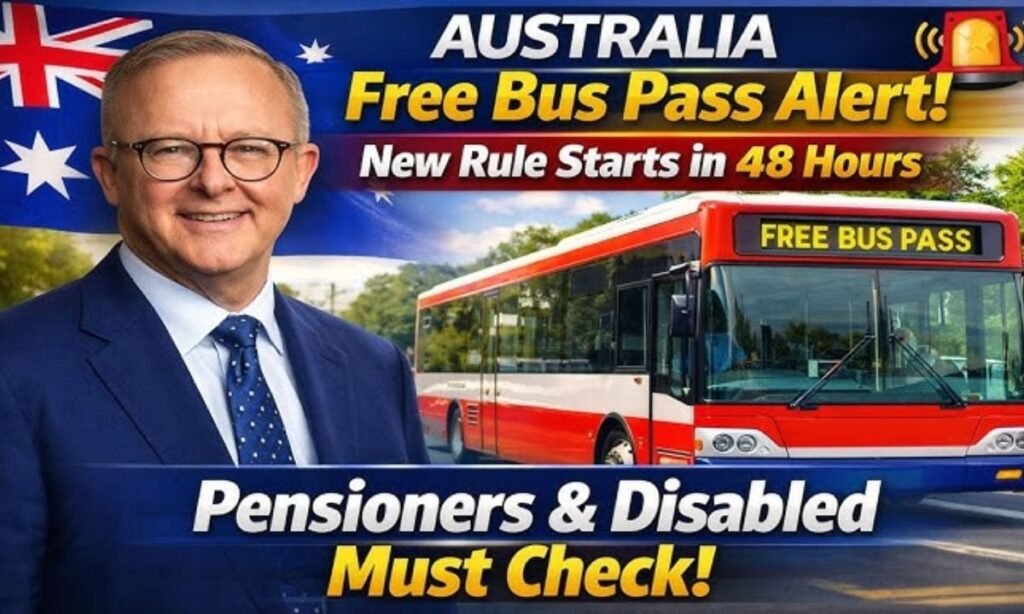 Australia New Free Bus Pass Rule in 48 Hour