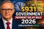 $931 Government Payment Delay Rule 2026