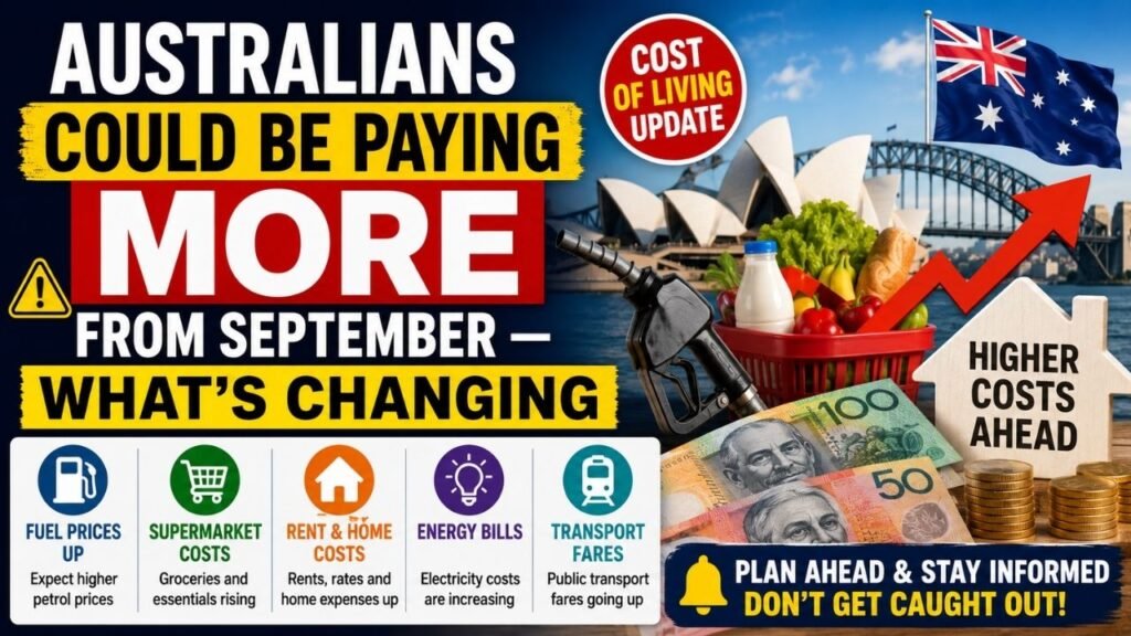 Australians Could Be Paying More From September