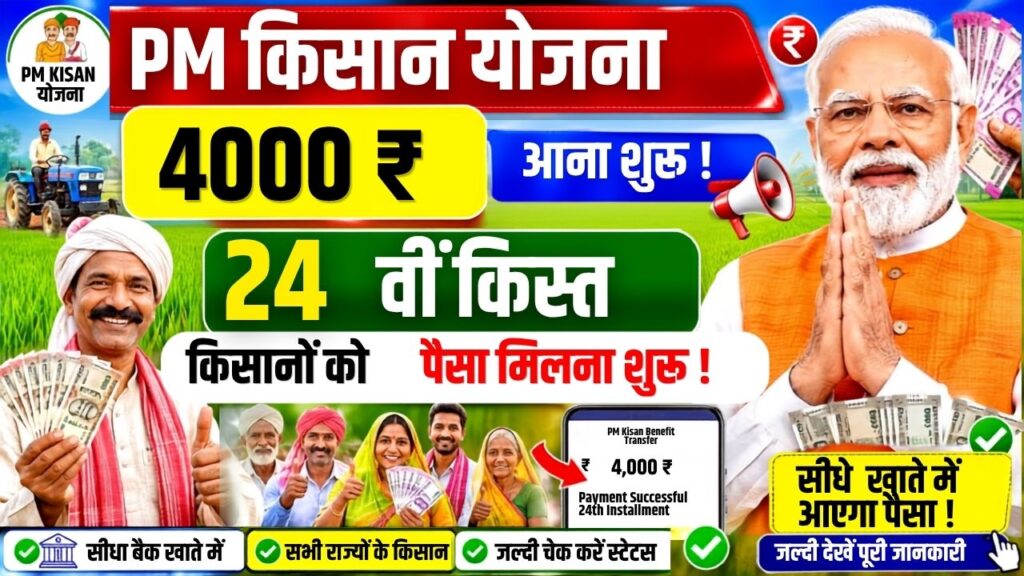 PM Kisan 24rd Installment Date 2026 Official Update