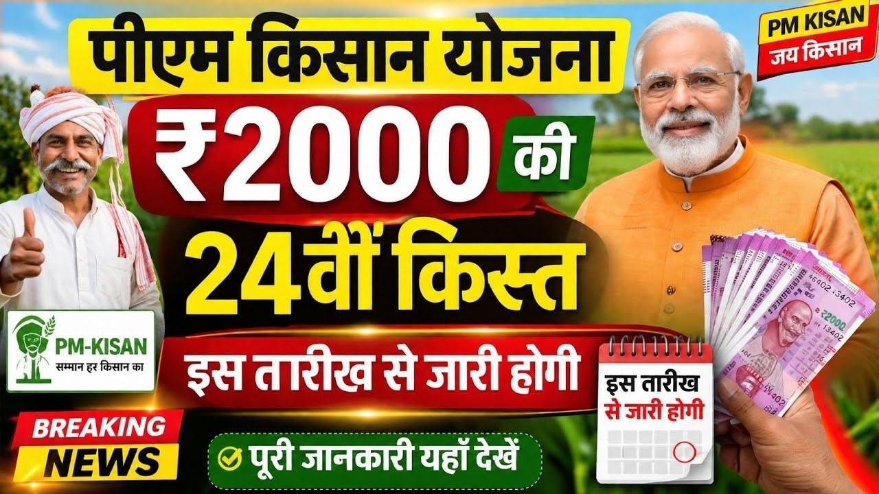 PM Kisan 24rd Installment Date 2026 Official Update
