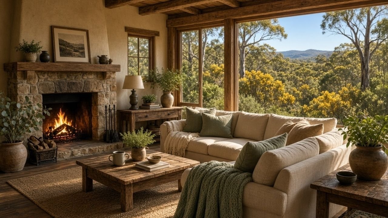 Inside a Cozy Farm Stay Surrounded by Australian Bushland