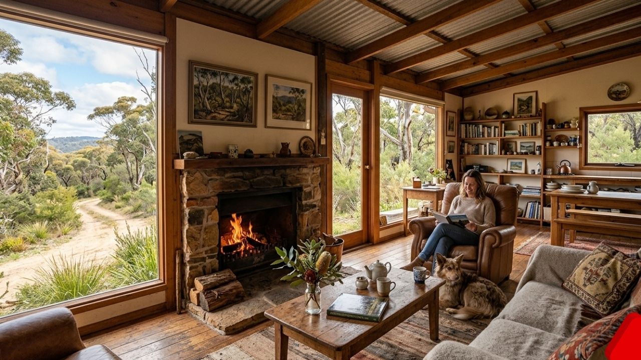 Inside a Cozy Farm Stay Surrounded by Australian Bushland