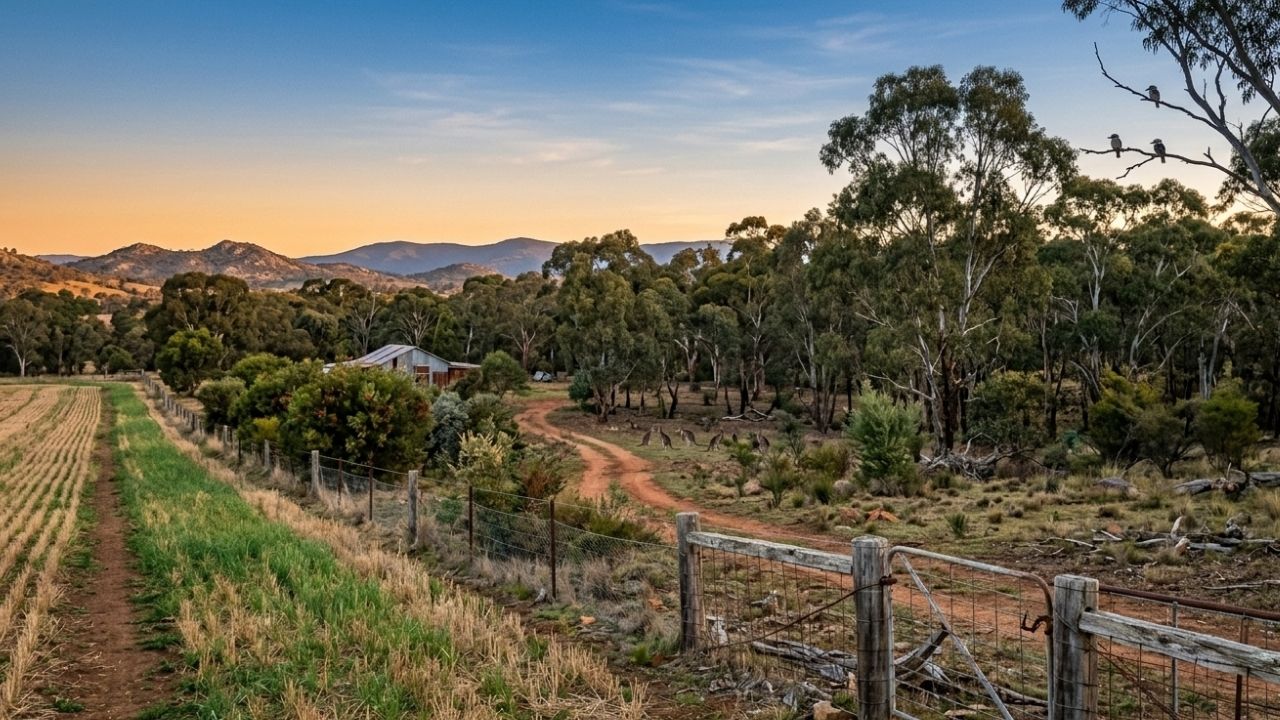 What You Might See When You Walk Beyond the Fields of an Australian Farm